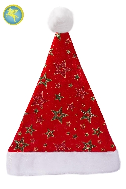 Cappello Di Natale.Cappello Di Babbo Natale Floccato