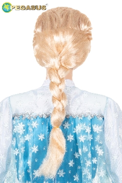 Parrucca con treccia - Bianco/Frozen - BAMBINO