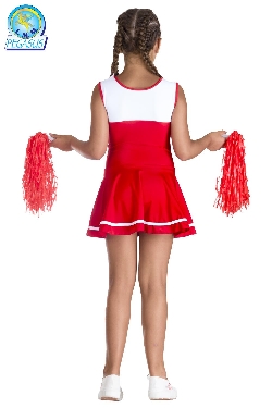 Costume CHEERLEADER blu rossa bambina