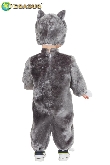 COSTUME CARNEVALE GATTO BABY 12/24 MESI VESTITO COMPLETO TUTA E CAPPELLO  BIANCO E NERO 100%POLIESTER COD 78142 - Parole e Pensieri