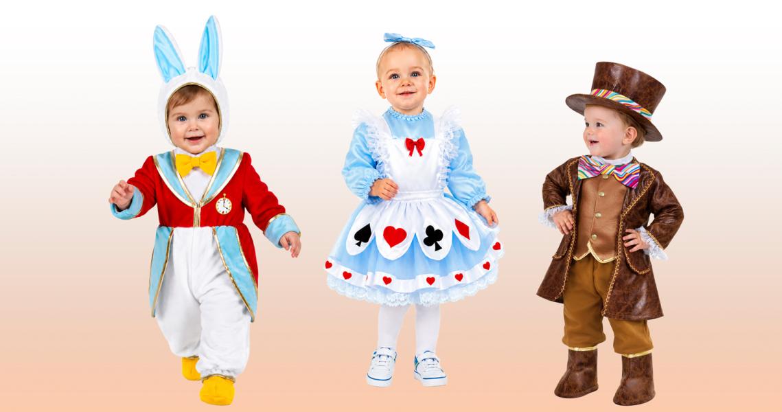 COSTUMI PRIMA INFANZIA FIABESCO DI ALICE DA 7 A 36 MESI