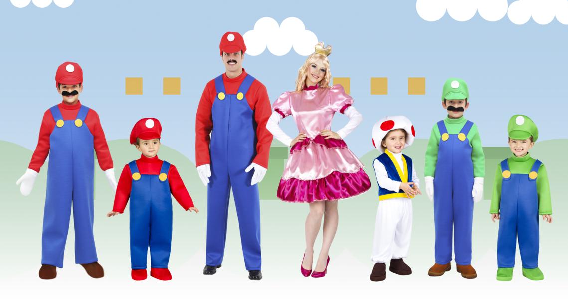 VESTITI CARNEVALE DI MARIO E LUIGI & FAMILY