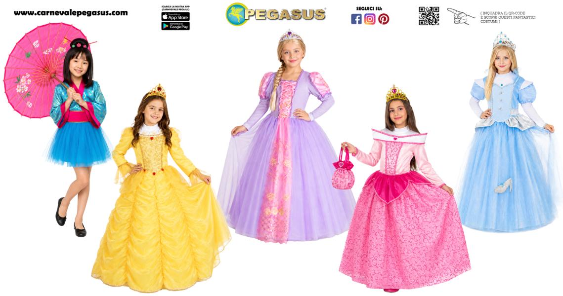 VESTITI DI CARNEVALE BAMBINA DA PRINCIPESSA