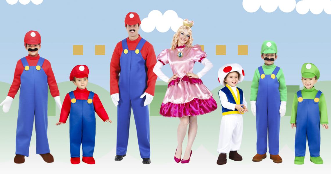 VESTITI CARNEVALE DI MARIO E LUIGI & FAMILY
