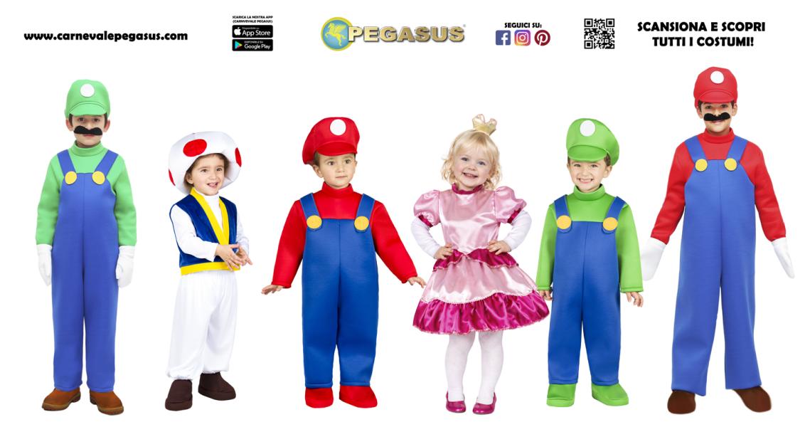 VESTITI CARNEVALE DI MARIO E LUIGI & FAMILY