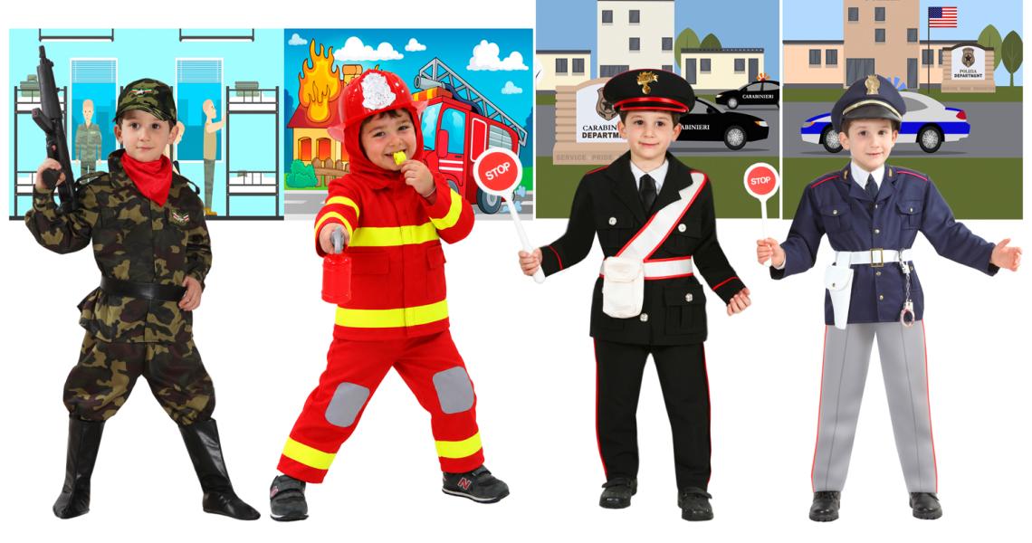 COSTUMI DA MESTIERI PER BAMBINI DA 3 A 6 ANNI 