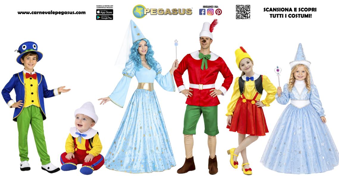 VESTITI DI CARNEVALE LA FAVOLA DI PINOCCHIO
