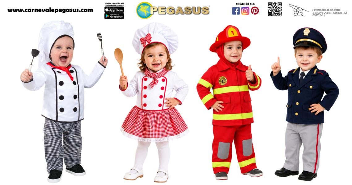 MESTIERI E DIVISE PER BAMBINI DI PRIMA INFANZIA 