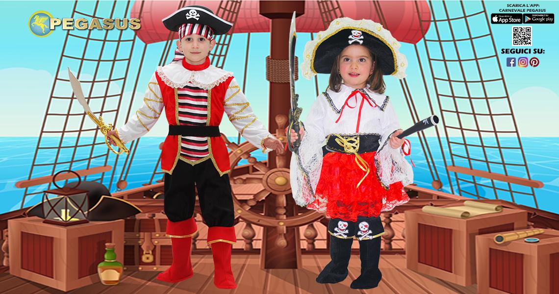 VESTITI DA PIRATA BAMBINI DA 3 A 6 ANNI
