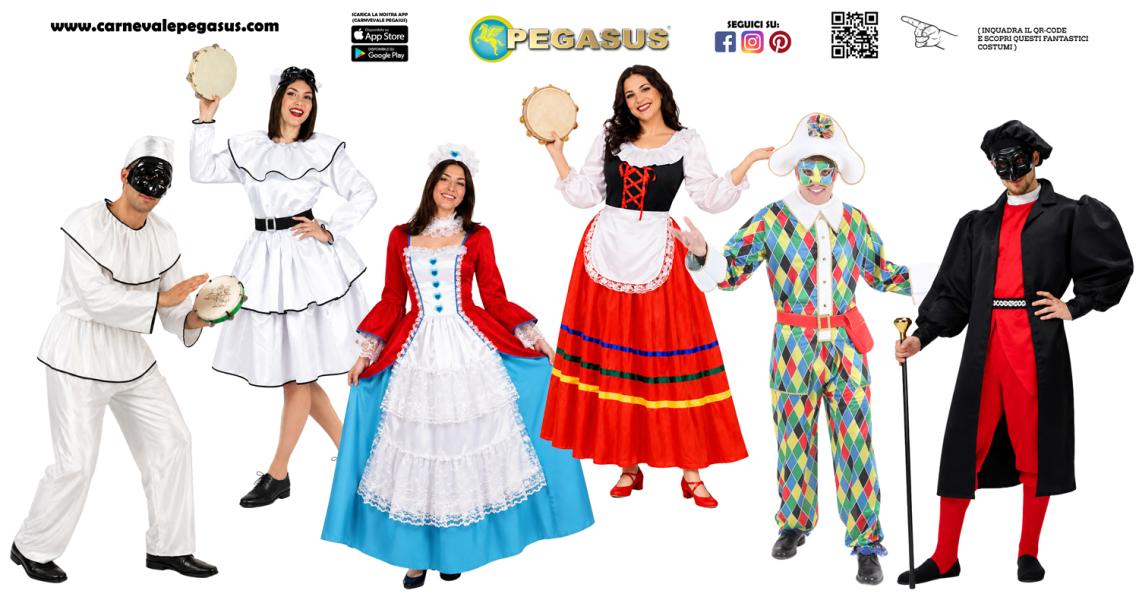 VESTITI DI CARNEVALE ADULTO MASCHERE POPOLARI 