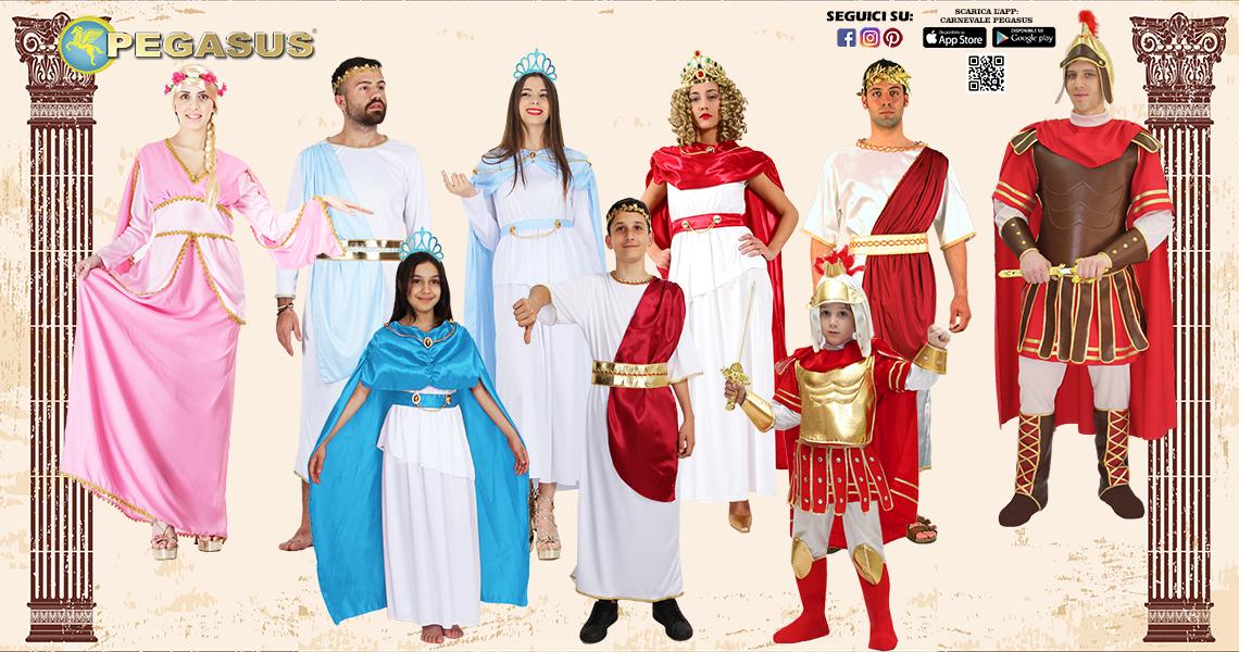 VESTITI DI CARNEVALE DA ANTICHI GRECI E ANTICHI ROMANI